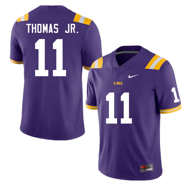 Men #11 Brian Thomas Jr. LSU Tigers College Football Jerseys Sale-Purple